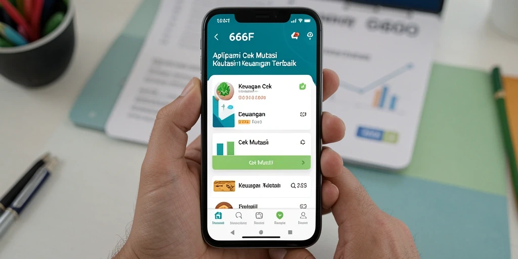 Tampilan antarmuka aplikasi 666F yang sederhana dan informatif.
