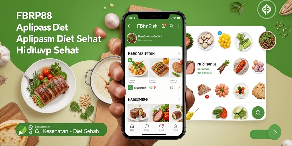 Antarmuka FBRP88 yang menarik dan fungsional untuk Diet Sehat.