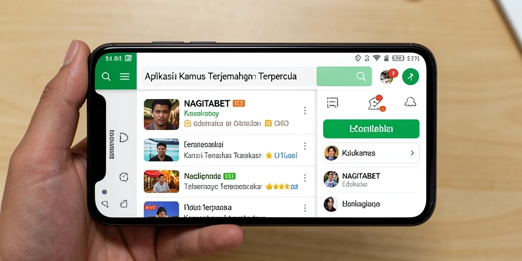 Antarmuka aplikasi NAGITABET yang sederhana dan fungsional.