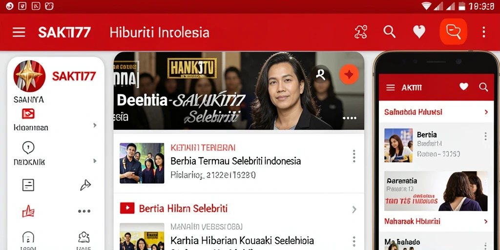 Antarmuka SAKTI77 menampilkan berbagai berita selebriti terbaru.