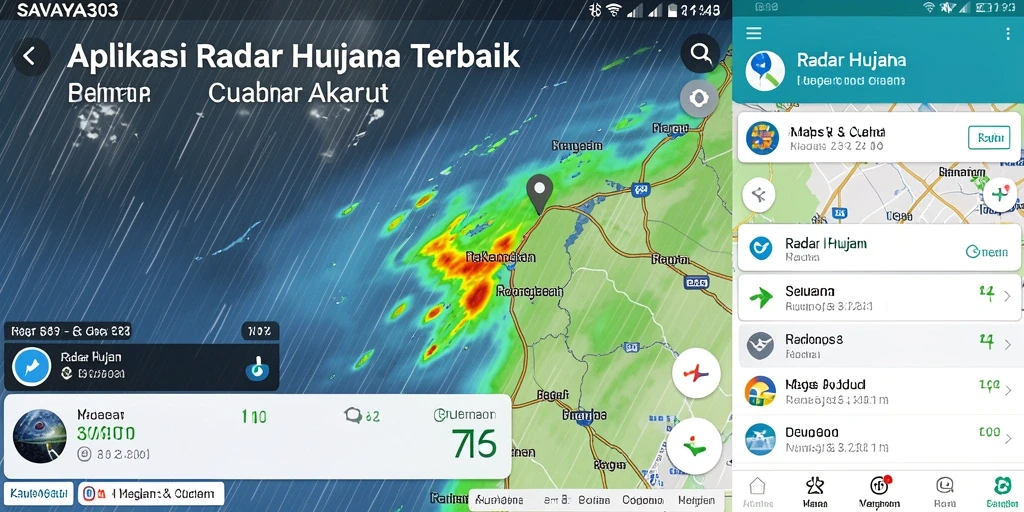 Tampilan antarmuka SAVAYA303 yang jelas untuk pemantauan Radar Hujan.