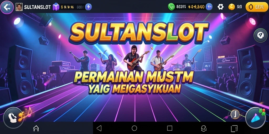 Tampilan antarmuka SULTANSLOT yang menarik dan interaktif.
