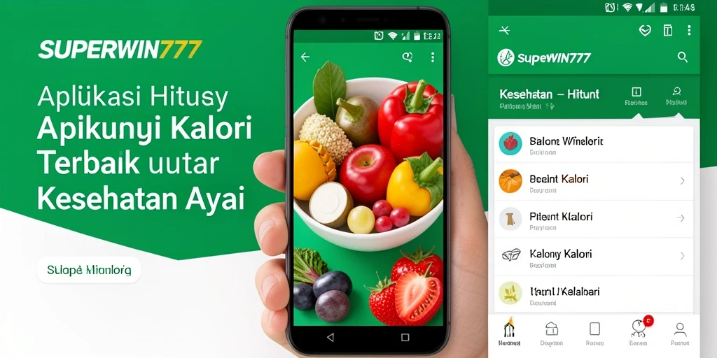 Tangkapan layar antarmuka aplikasi Hitung Kalori SUPERWIN777.
