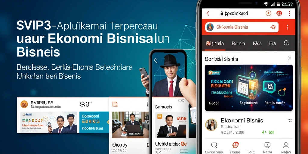 Antarmuka SVIP3 menampilkan berita ekonomi dan analisis pasar.