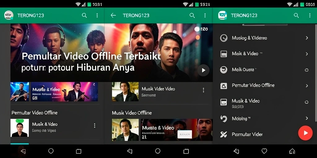Tampilan antarmuka sederhana dan intuitif dari TERONG123.